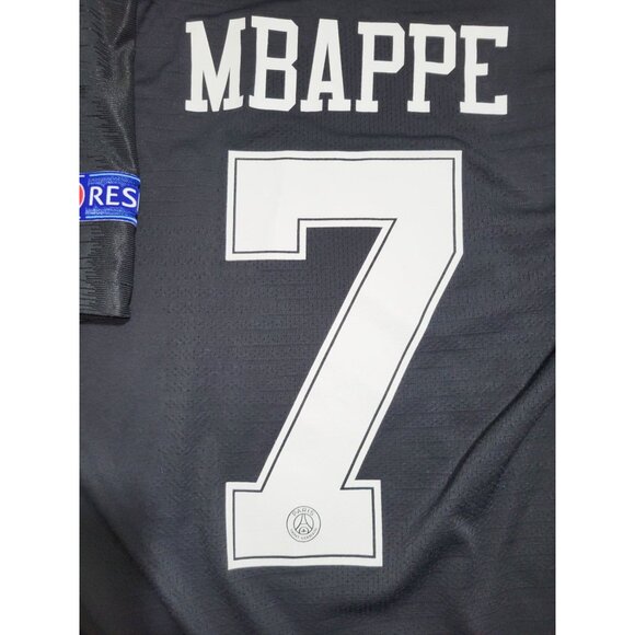Mbappe Psg Paris Saint Germain Jordan PLAYER ISSUE 2018 2019 Soccer Jersey M - Picture 4 of 12